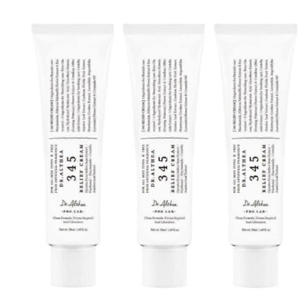 1/2/3x Dr.Althea 345 Relief Cream Daglig Fuktighetskrem for Akne-utsatt Sensitiv Hud Dyp Hydrering Kvisebekjempelse Anti-Aldring