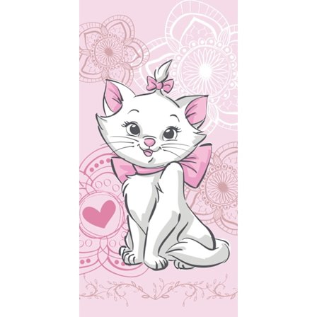 Disney Marie Aristocats badhandduk, strandhandduk 70x140 cm