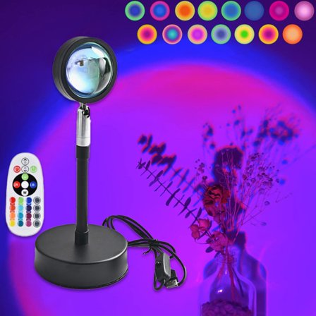 Solnedgångslampa Projektor Solnedgångsprojektionslampa Solnedgångsljus med