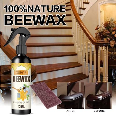 120ml Möbel Bivaxspray Möbelgolvvårdspolering Vattentät Anti-torr Spricka Reprenovering Vårdvax Rea -hg