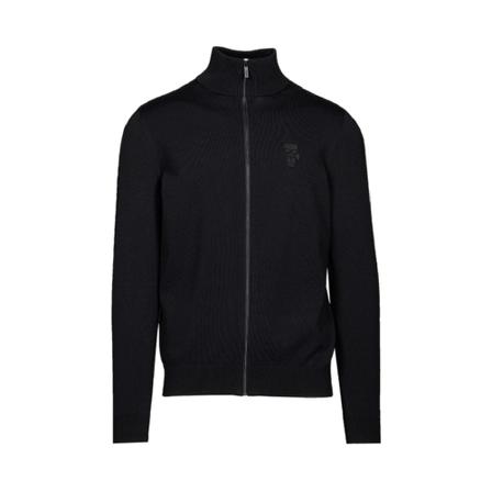 Karl Lagerfeld Iconic zip gilet Sort, Herre Trøjer