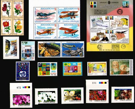 Uruguay - Frimærkepakke - Postfrisk