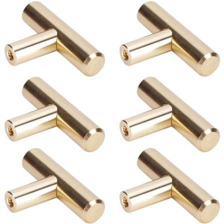 Möbelreservdelar 6 st. Guld aluminium byrå