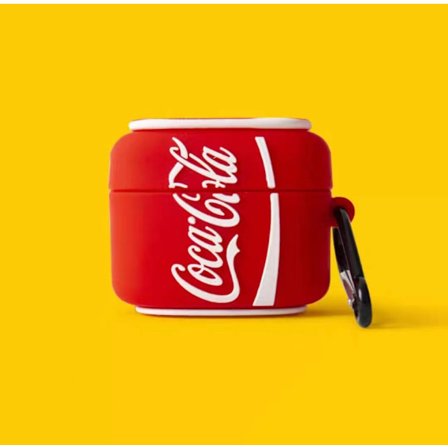 Coca-Cola Sød Tegneserie Hovedtelefon Etui Airpods Ny 3(4) Trådløs Bluetooth Silikone Hovedtelefon Etui.{YFL}