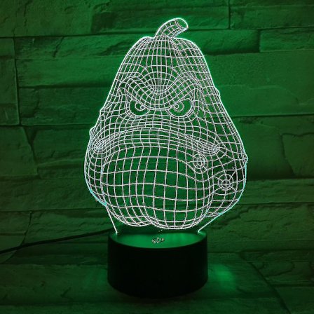 Plant Zombies 3d LED-nattlampa för barn sovrum bordslampa