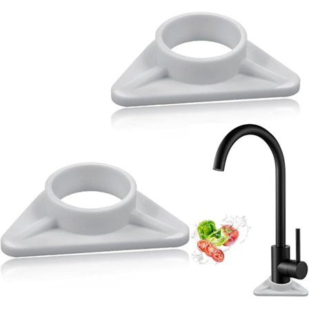 PCS Plastikvaskstøtte til rustfri stålvaskarmaturer, tyndvægget rustfri stålvask VVS-stabilisator Anti-svaj og resistent