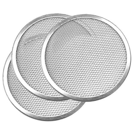 3 stk. pizzabunn 30 cm restaurantkvalitet pizzahylle med sømløs kant rund pizzabrett BakiEdition 0701 (LGL)