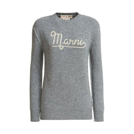Marni, Knitwear Grijs, Dames, Maat:S