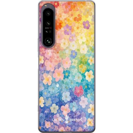 Yhteensopiva Puhelinkuori Sony Sony Xperia 1 IV Cactus and Friends – RainbowBloom