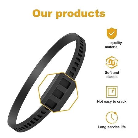 2 stk. 650721-00 båndsavsdæk Båndsavsgummibånd til 514002079 A02807 DCS374 DWM120