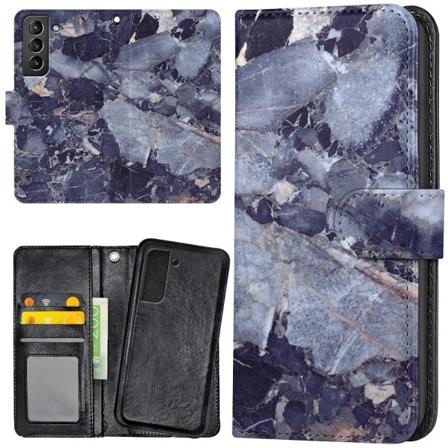 Samsung Galaxy S21 Plus - Lommebok Deksel Marmor Multicolor