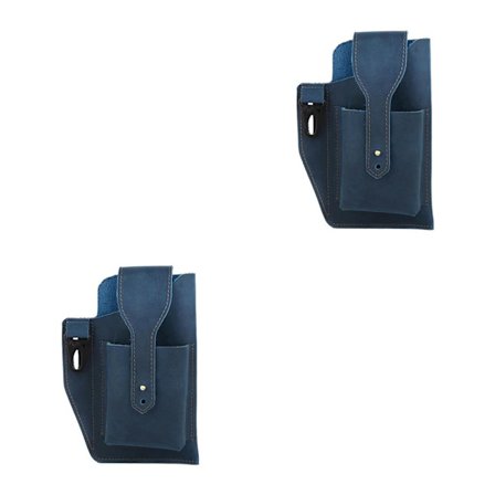 1/2/3 läder telefon hölster bältesväska Snygg midjeväska ficka - high quality