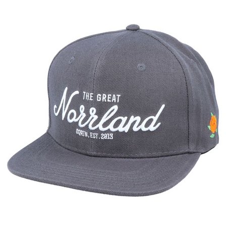 SQRTN - Grå snapback Keps - Great Norrland Cap Charcoal Snapback @ Hatstore