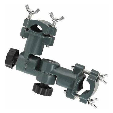 Bärbar, justerbar paraplyhållare med klämmor för strandstolar, uteplats eller balkong