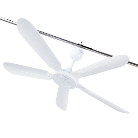 24W Elektrisk Takvifte 3-Girs Vindnivå Justerbar Viftehastighet 2/4/8 timer Timer