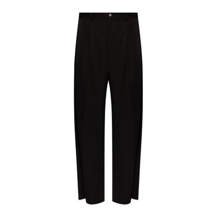 Balenciaga Pleat-front Byxor svart, Herr Byxor, Herr, Storlek: S