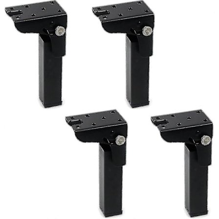 4 stk Sammenleggbare bordben 300mm Høyde Jernlås Hengsler 90 Graders Sammenleggbare Skrivebordsben