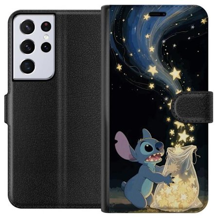 Kompatibel Tegnebogsetui til Samsung Samsung Galaxy S21 Ultra 5G Stitch Magisk Design Disney Lilo