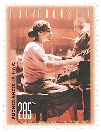 Ungarn - Pianisten Annie Fischer - Postfrisk frimærke