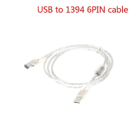 {xjxj}1 X Firewire Ieee 1394 6-nastainen uros - USB 2.0 uros -adapterimuunninkaapeli Shytmv