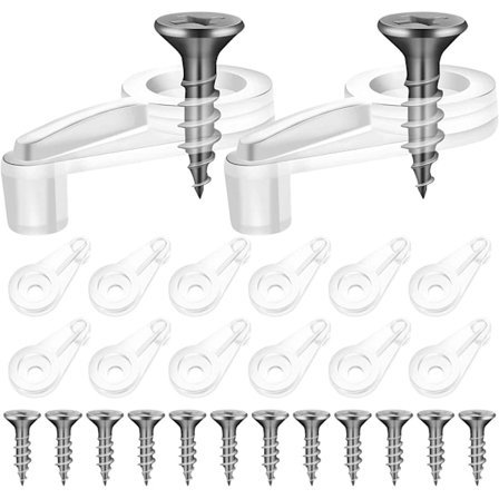 50 STK. Gennemsigtige glasholdere, skridsikre, vandtætte paneler og spejlfastgørelsesspænder