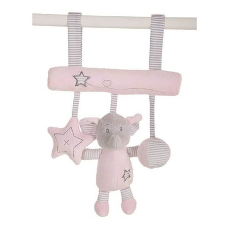 Plyschhängare - LLOPIS - Elefant - 25 cm - Flerfärgad - Bebis