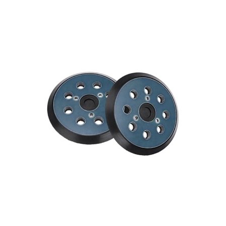 2-pak 125 mm 8-hullers excentersliber slibepuder kompatible med Makita M9204 BO5030 BO5031 DBO180Z BO8041 DBO180RMJ BO5041 BO5010 BO50111 BO5012.