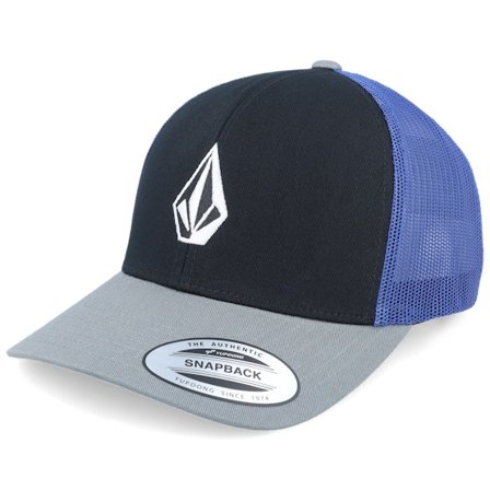 Volcom - Zwart trucker Cap - Full Stone Cheese Ultramarine Trucker @ Hatstore