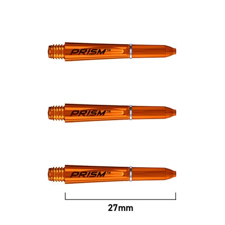 Winmau Prism 1.0 Polycarbonate Shafts | Winmau.com Extra Short / Orange
