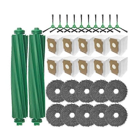 Irobot Roomba 405 505 Kombi Reservedele Kit: Hovedsidebørste, Moppeklud, Støvpose Tilbehør_Kvalitetsgaver