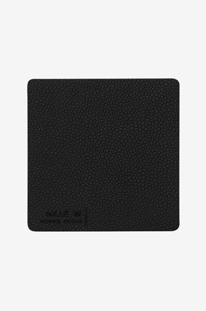 MiLLE W NORDISK DESIGN - Lasinen lasinalusta neliö 4-pack - Musta - Baari- & juomatarvikkeet - - Homeroom