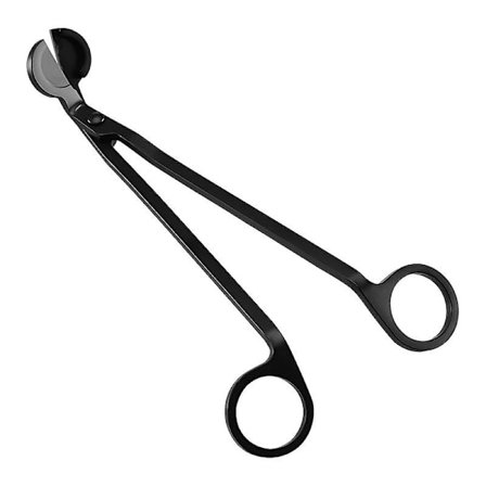 Kynttilän sydänlanka leikkuri, kiillotettu ruostumaton teräs sydänlanka sakset, musta (FMY)