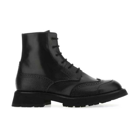 Alexander McQueen, Lace-up Boots Zwart, Heren, Maat:44 EU