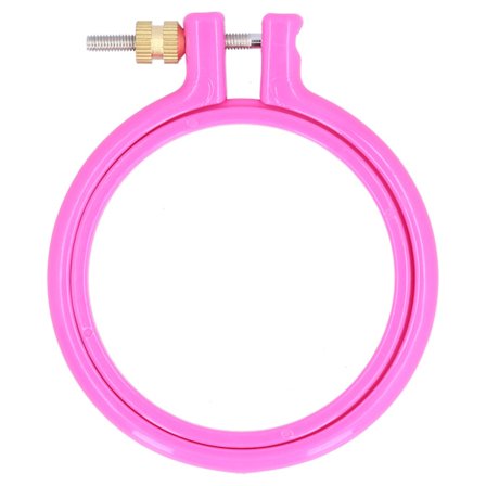 Korsstygnsbroderi Cirkel Plast Färgglad Båge Ring för DIY Konst Hantverk Sömnad 3in