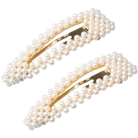 2 stk. hårklemmer til kvinder og piger, snap hårklemmer tilbehør B