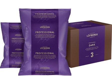 LÖFBERGS Kaffe Professional Dark 125g - Lyreco - Kök och servering - Kaffe och te - Portionsförpackat
