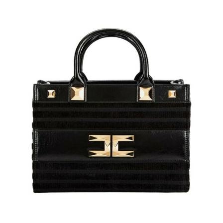 Elisabetta Franchi - Handväskor - Svart - Dam - Storlek: One Size, Dam, Storlek: ONE SIZE