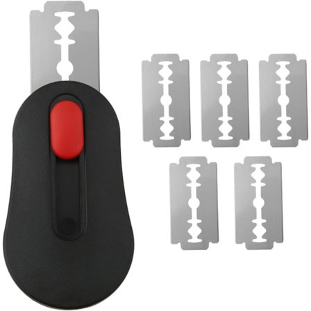 Gosknor Brød Halte Deig Skåringsverktøy, Uttrekkbart og Magnetisk Surdeigs Skåringsverktøy med 5 Barberblad Rustfritt Stål Deig