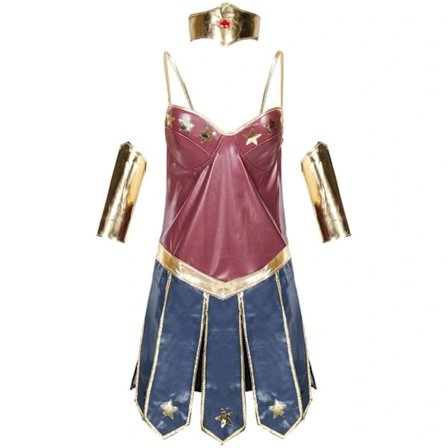 S-3XL Halloween Wonder Woman Kostym Vuxen Party Scenkläder Cosplay Wonder Women Bildfärg S Bildfärg S