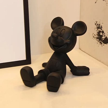 Mobil- og tabletstander med Disney Mickey Mouse tegneserie, lavet af ABS-materiale, UME-mærke, sort