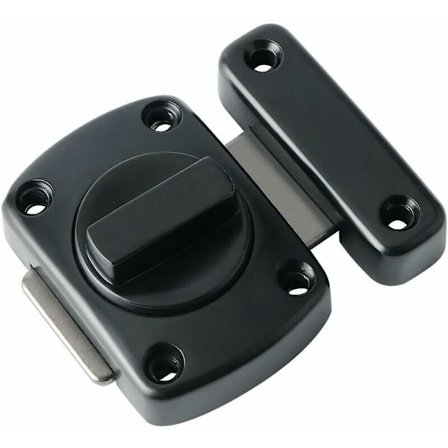 Drejefalle Drejefalle Dørfalle Fallås med 6 bolte til dør, vindue, skab og have, børstet metaloverflade, EMS220U-B