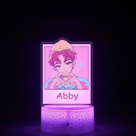 Hot Selling K-POP Demon Hunter Natlampe | Revnet Touch 16-Farve Lampefod, Perfekt til Soveværelsesindretning//Lille skilt-abby-saja