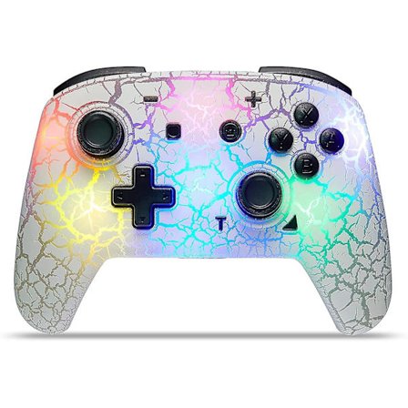 switch Controller, Wireless Switch Pro Controller för Switch/switch Lite/switch Oled, 8 färger Justerbar LED trådlös fjärrkontroll Gamepad med unik