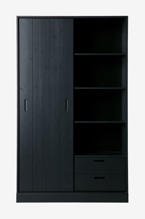 WOOOD - Vaatekaappi Move - Musta - Vaatekaapit - - Homeroom