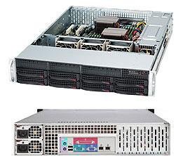 SUPERMICRO SC825 TQC-R1K03LPB - kan monteres i rack - 2U - forbedret og utvidet ATX