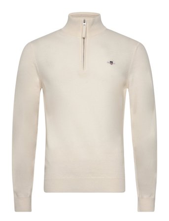 Superfine Lambswool Half Zip Cream GANT