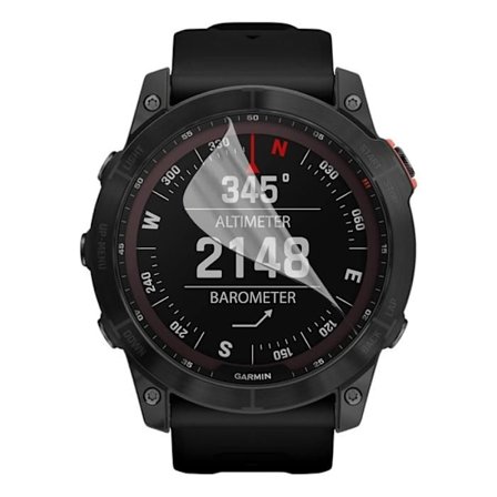 Beskyttelsesfilm til Garmin Fenix 7X [Pakke 6] Ultra Tyndt, Holdbart Plast Beskyttende Film Phonillico