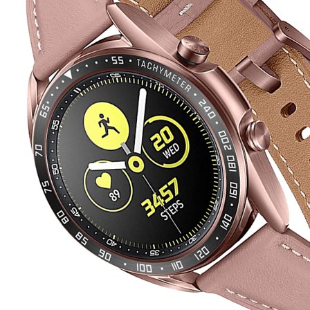Svart & Vit Ram för 41mm Galaxy Watch 3 - Rostfritt Stål