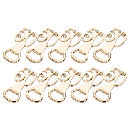 Elegant 50-års jubilæums oplukker, ideel gave med diamantdetaljer til bryllupsbordsdekorationer, holdbar metallegering med elektropletteret overflade