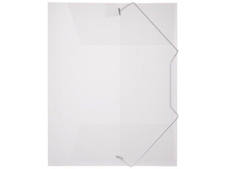 Gummibandsmapp plast 3-kl A4 transp/klar - Lyreco - Kontorsmaterial - Mappar och plastfickor - Gummibandsmappar 3-klaff - Plast